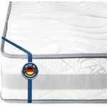 BMM Matratze Komfort 23 TFK/Taschenfederkernmatratze Öko-Tex Zertifiziert/ergonomische 7 Zonen Matratze Höhe 23 cm/Matratzen produziert in Deutschland 180x190 cm H2