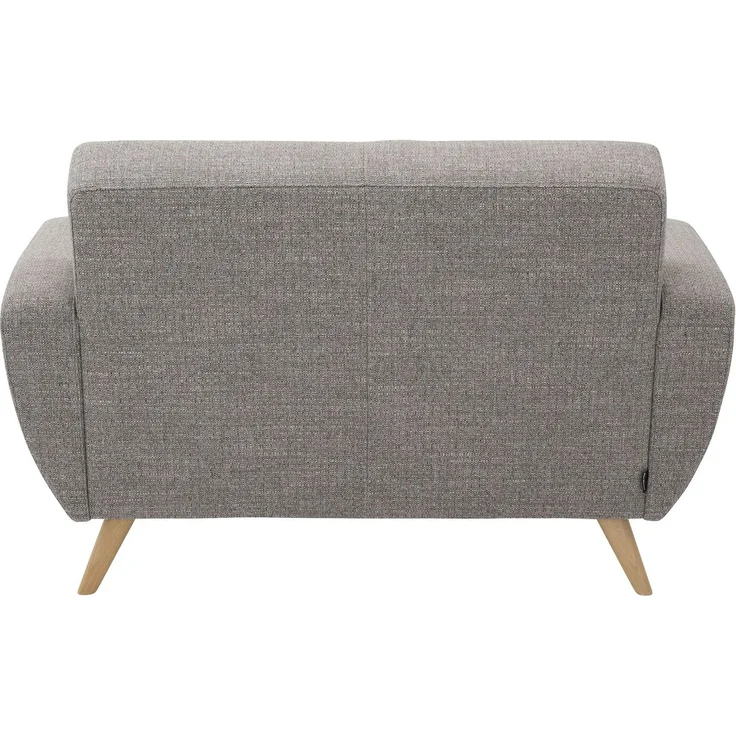 Sofa 2-Sitzer Kazdoia Flachgewebe grau – Bild 4