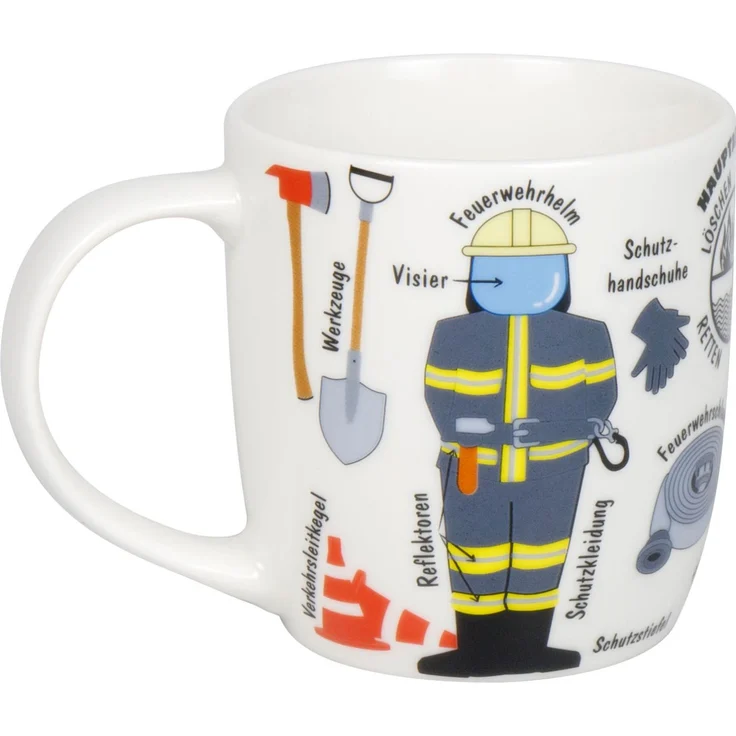 KÖNITZ 1172673026 Kid's Wissen Feuerwehr 230 ml aus Porzellan / Kinderbecher – Bild 5