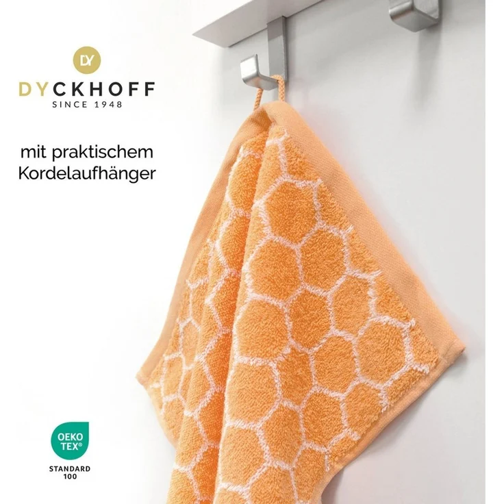 Dyckhoff Duschtuch Pure Natural Honey, Frottier (Packung, 1-St), BIO Baumwolle, GOTS – Bild 2