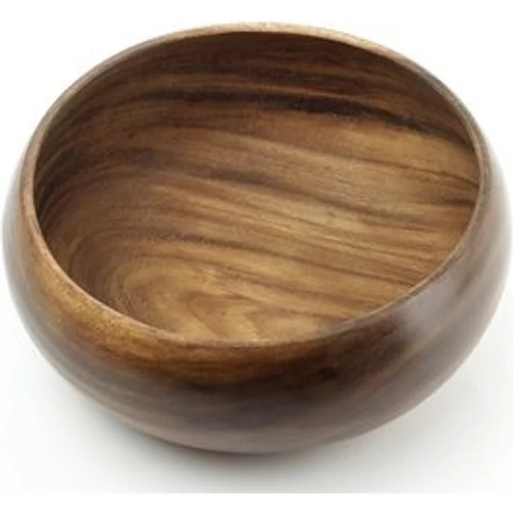 Levandeo® Dekoschale, Holzschale Akazie 15x4,5cm rund Holz Schale Obstschale Deko – Bild 4