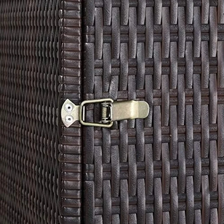 Casaria Mülltonnenbox (1 St), Mülltonnenbox mit Klappdeckel + Verschluss für 240 Liter Mülltonne – Bild 5