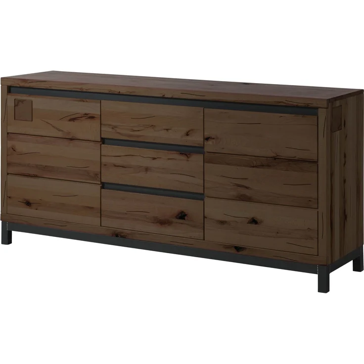 Sideboard Kernbuche 175x45x85 tabacco braun geölt VILLANDERS #209 – Bild 1
