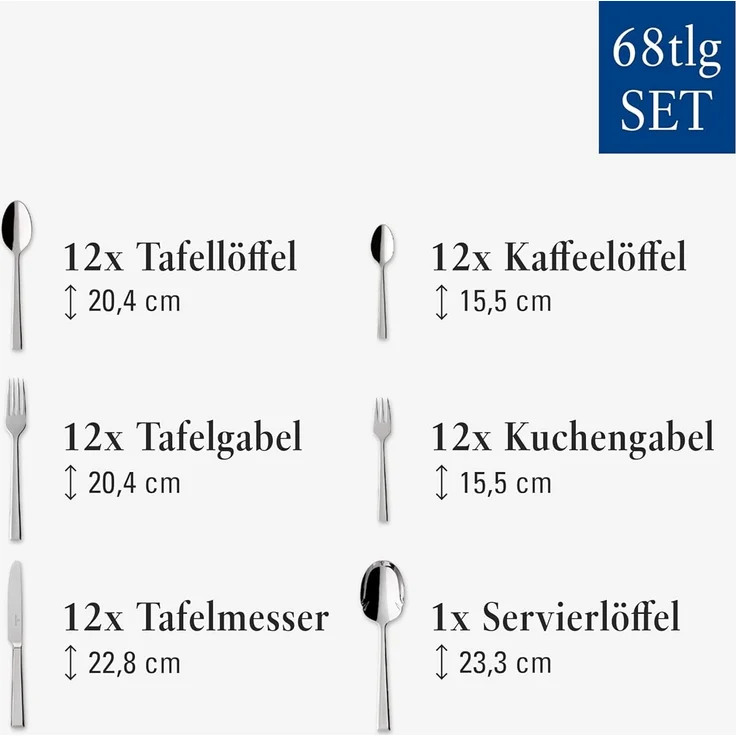 Villeroy & Boch Victor Tafelbesteck 68-teilig – Bild 5