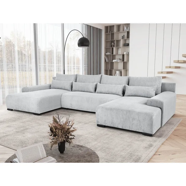 Beautysofa Ecksofa BENNY U, mit Schlaffunktion, mit Bettkasten, viele Farbvarianten