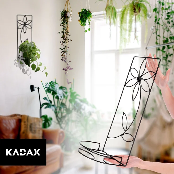 KADAX Blumentopfständer, Metall, hängend, 50 cm – Bild 5