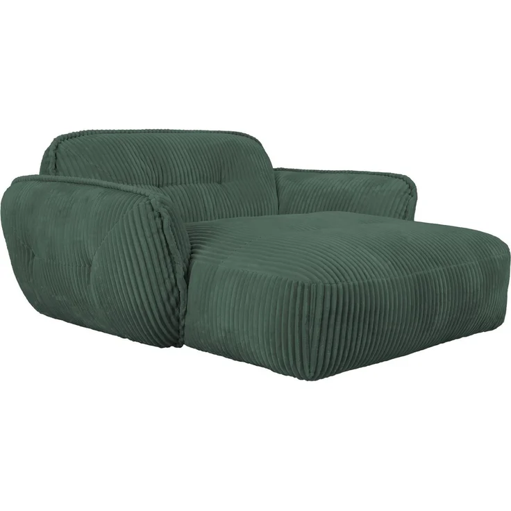 TRENDMANUFAKTUR Chaiselongue Be Fluffy, mit Rundumbezug, Loveseat mit moderner breiter Kedernaht, mit softem Sitzkomfort, in hochwertigem Breitcord mit weicher Haptik – Bild 4