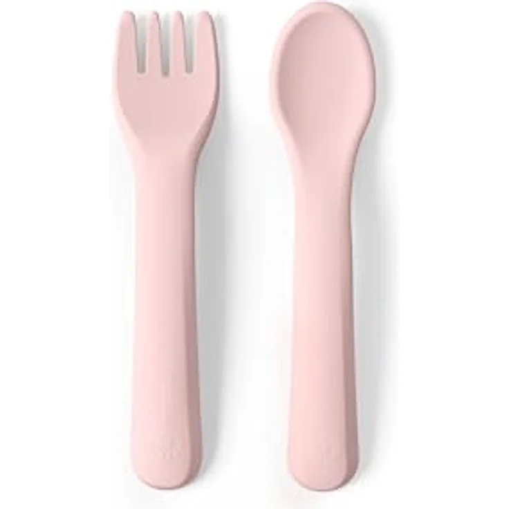 Ergobaby Kindergeschirr-Set Deluxe für Babys und Kleinkinder ab 6 Monaten, Baby Geschirrset mit 2 Bechern, Tablett, Lätzchen und Besteck, ohne BPA, PVC und Phthalaten, Blush Pink – Bild 5