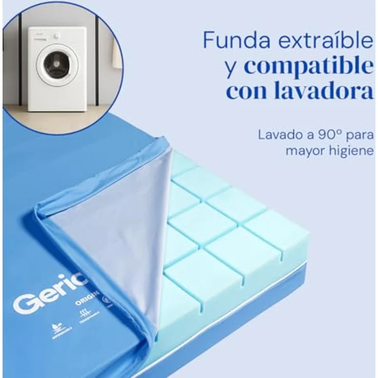 Geriafy – HR Origin Matratze 15 cm | Oberseite mit Raster-Schnitt, atmungsaktiv und komfortabel | Hülle wasserdicht | Für lattenrost elektrisch verstellbar (105×190 cm) – Bild 6
