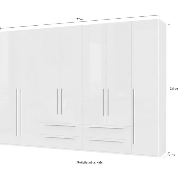 Places of Style Kleiderschrank Piano beige, UV lackiert hochglänzend, Soft-Close Funktion in vielen Breiten – Bild 4