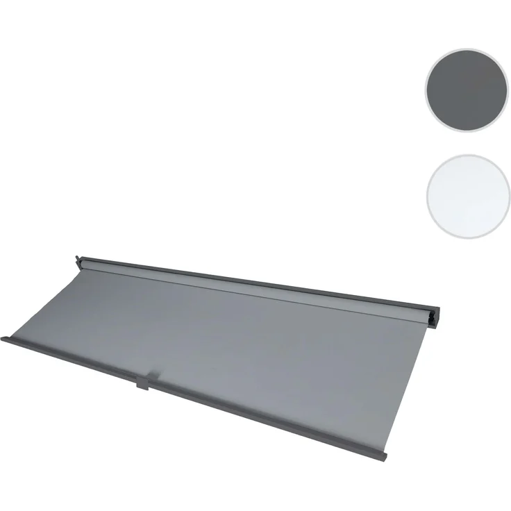 Seitenwand für Pergola HWC-L41, Pavillon Rollo Ersatzseitenwand, Stoff/Textil 3x3m ~ anthrazit – Bild 10