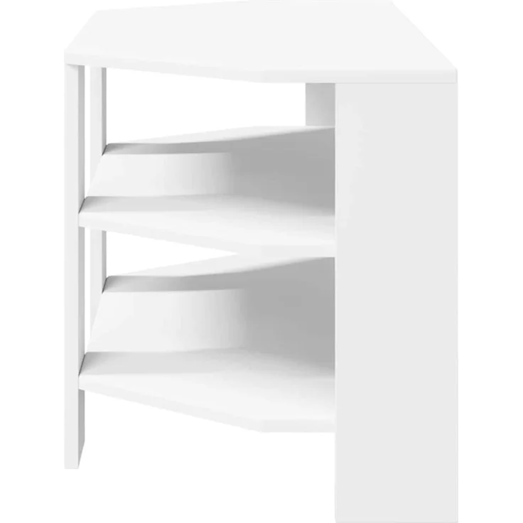 Eck TV Schrank,Fernsehschrank Weiß 102x40,5x45cm Holzwerkstoff – Bild 6