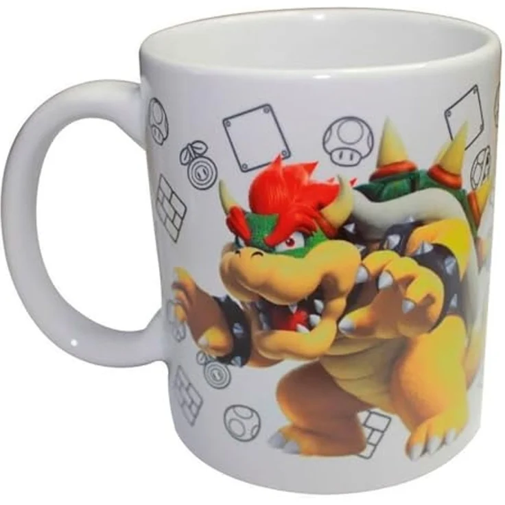 Nintendo Bowser Von Super Mario Tasse Cup Becher mit Spardose Münzbox 9 x 13 x 11 cm – Bild 2