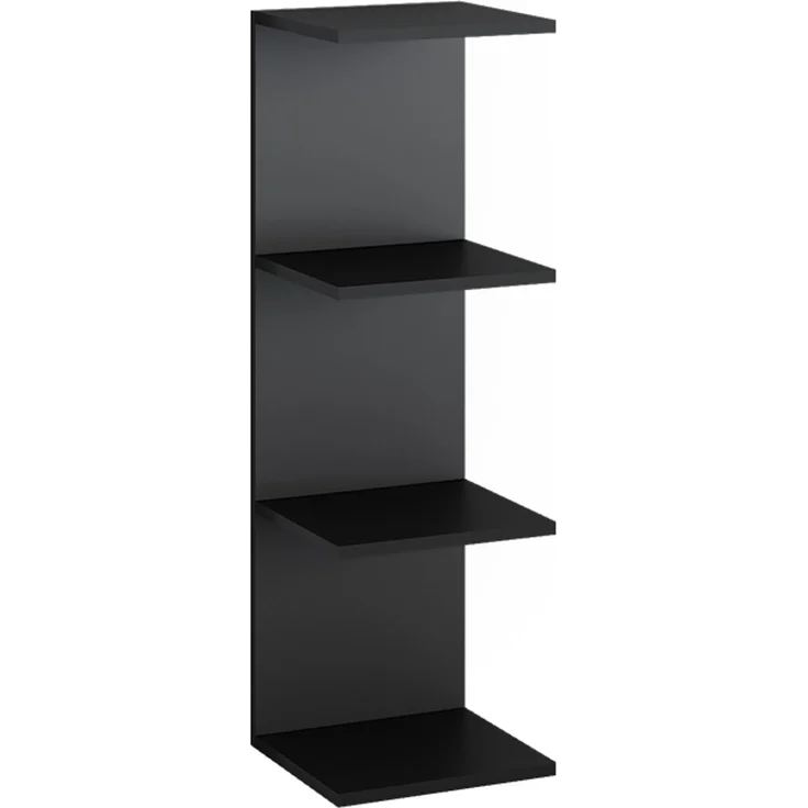 Wandregal Paolo Schwarz 30 x 95 cm Vicco – Bild 1