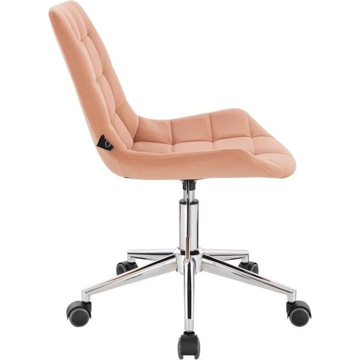 SVITA Schreibtischstuhl MICKY, Kinderstuhl, Samtbezug, gepolstert, höhenverstellbar, Orange – Bild 2