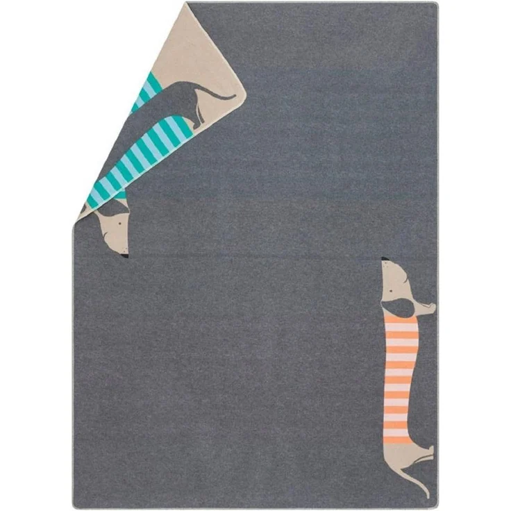 Kinderdecke Decke Hunde Dackel 140 x 200 cm, DAVID FUSSENEGGER – Bild 2