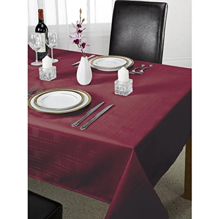 Emma Barclay Tischdecke, kariert, Polyester, silberfarben, 274x178 cm – Bild 8