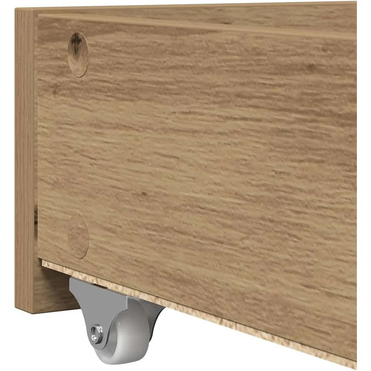 vidaXL Tagesbett mit Regal Artisan-Eiche 90 x 200 cm Holzwerkstoff 3334000 – Bild 8