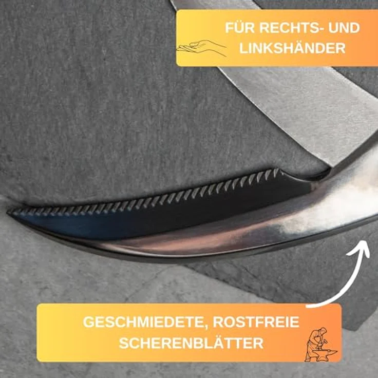 Thiru Geflügelschere Premium Küchenschere mit Federmechanismus für Rechts- und Linkshänder, (1-tlg), Federmechanismus, für Rechts- & Linkshänder, Aufbewahrungshülle – Bild 4