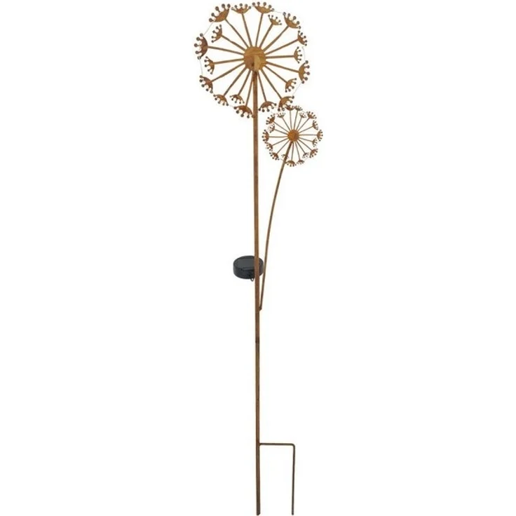 abc HOME Gartenstecker Pusteblumen, LEDs, Solarpanel, Lichtsensor – Bild 2