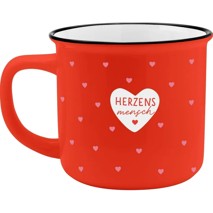 GRUSS & CO XL-Becher Motiv "Herzensmensch" | Lieblingsbecher aus Porzellan, Tasse mit Spruch, 55 cl, mit Geschenkbanderole | Geschenk zum Valentinstag | 74181 – Bild 3