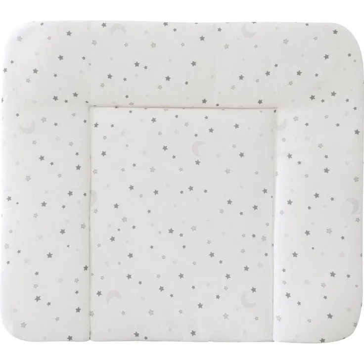 roba Wickelauflage 'Sternenzauber grau' 85 x 75 cm - PU beschichtet & 100% phthalatfrei - Grau