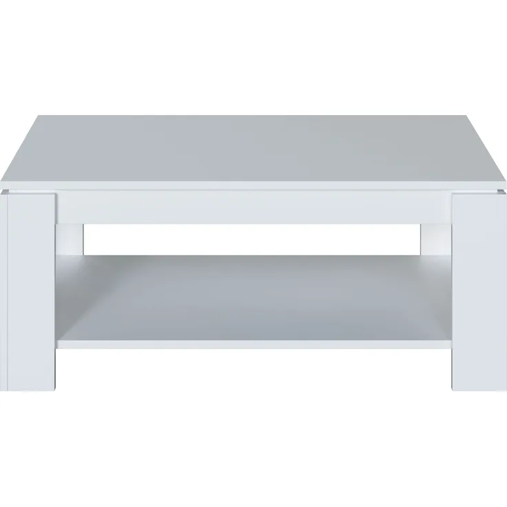 Calicosy 'AMBIT' Couchtisch mit hochklappbarer Tischplatte L102 cm - Weiß