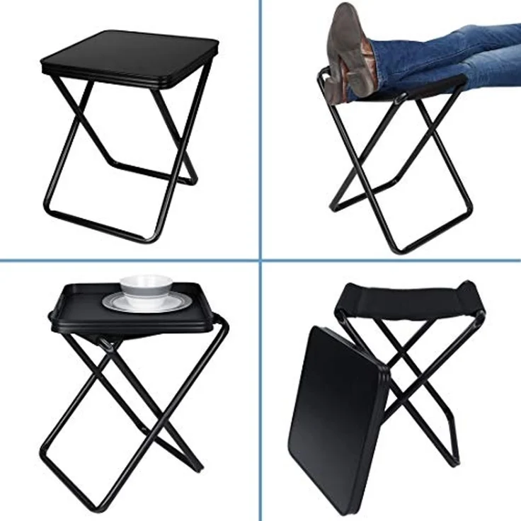 yourGEAR Campingstuhl yourGEAR Tavolino 3D Hocker mit Tischplatte Alu Quick Dry Polsterung – Bild 5