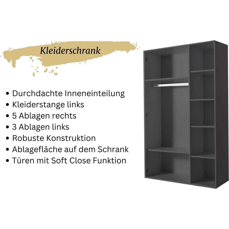 Kinderzimmer komplett Set Autobett Rio 5 teilig Rot – Bild 2