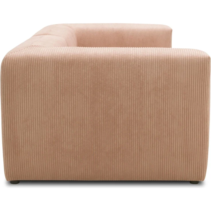 DOMO. collection Sofa 800011, 2 Sitzer, Rechteckig, individuell kombinierbar, Cord 2er Couch, modular, Polstergarnitur, 216 x 108 x 69 (BxTxH), rose – Bild 4