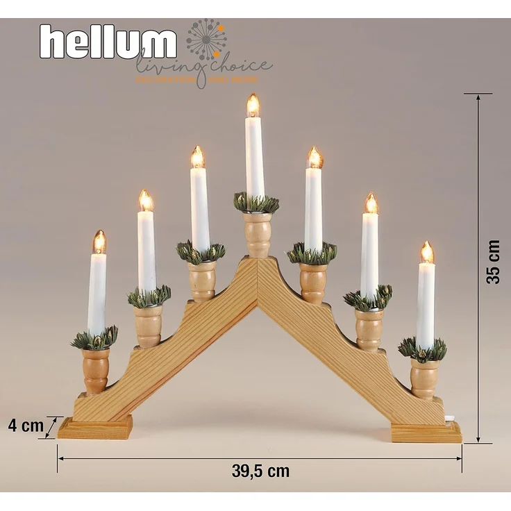 Hellum Holzleuchter nat 873207 – Bild 4