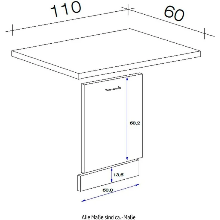 Flex-Well Frontblende Lucca, (B x H x T) 110 x 85 x 60 cm – Bild 3
