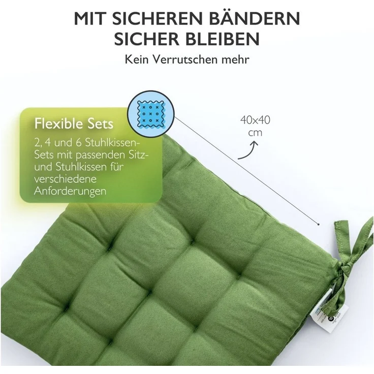 etérea Himmlische Qualität Sitzkissen etérea Sitzkissen Stuhlkissen Basic Auflage und – Bild 4