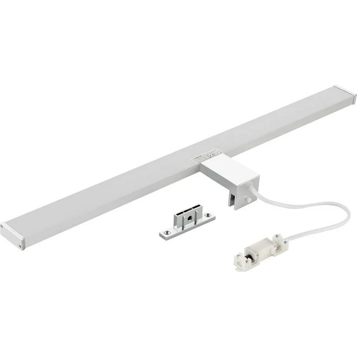SEBSON Spiegelleuchte LED Spiegellampe Bad 60cm IP44 12W 900lm 4000K 230V 600 x 108 x 44 mm, LED integriert, neutralweiß, Aufbauleuchte + Klemmleuchte, 110° Abstrahlwinkel, einfach Montage – Bild 1