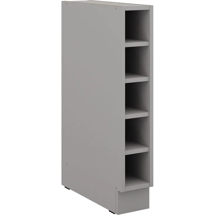 Unterschrank Regal 15 cm Bianca Grey Rose - Grau Küchenzeile Küchenblock