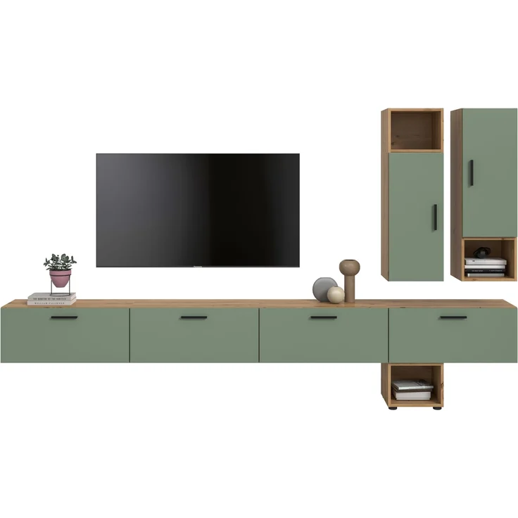 The One Wohnkombination in Smoke Green Nachbildung – Bild 2