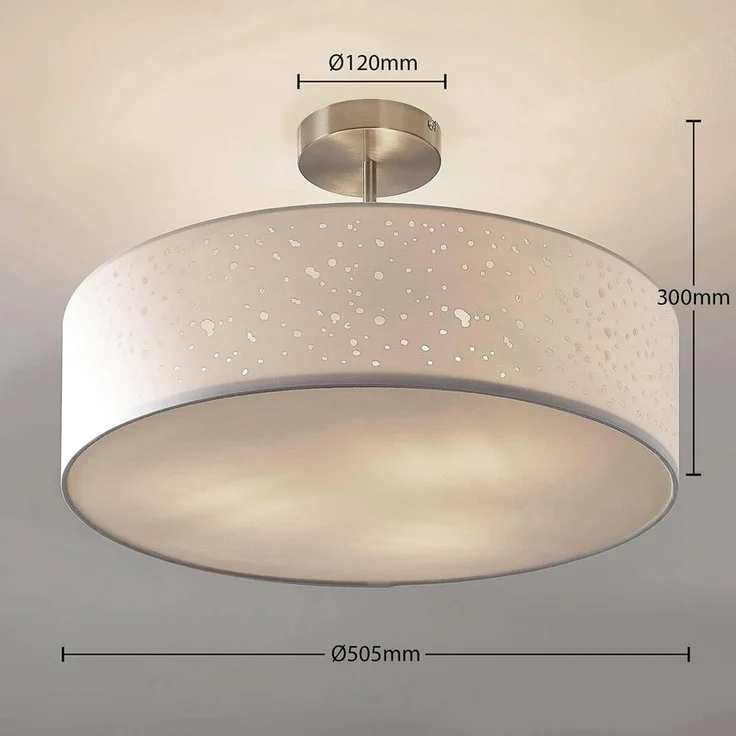 Lindby Deckenleuchten Umma, Weiß IP20, 3 x 15 W LED – Bild 5