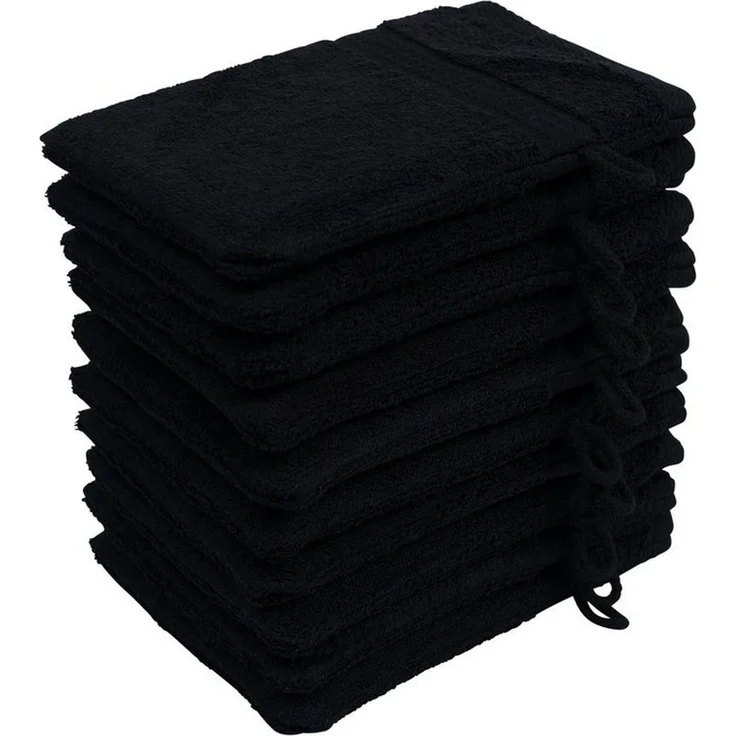 Hometex Premium Textiles Waschhandschuh in Premium Qualität 500 g/m², Feinster Frottier-Stoff 100% Baumwolle, (10er Set), weich, saugfähig, extra schwer & flauschig - TEST BILD TOP MARKE 2025 – Bild 5
