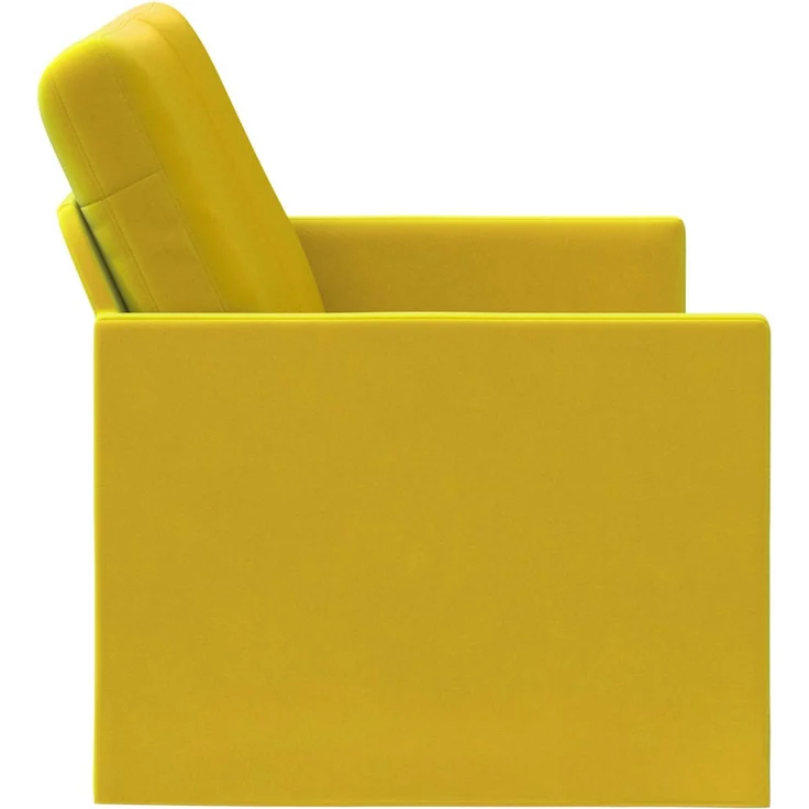 vidaXL 2-Sitzer Sofa Gelb 130 x 81 x 82 cm Samt (V) 42041061 – Bild 3