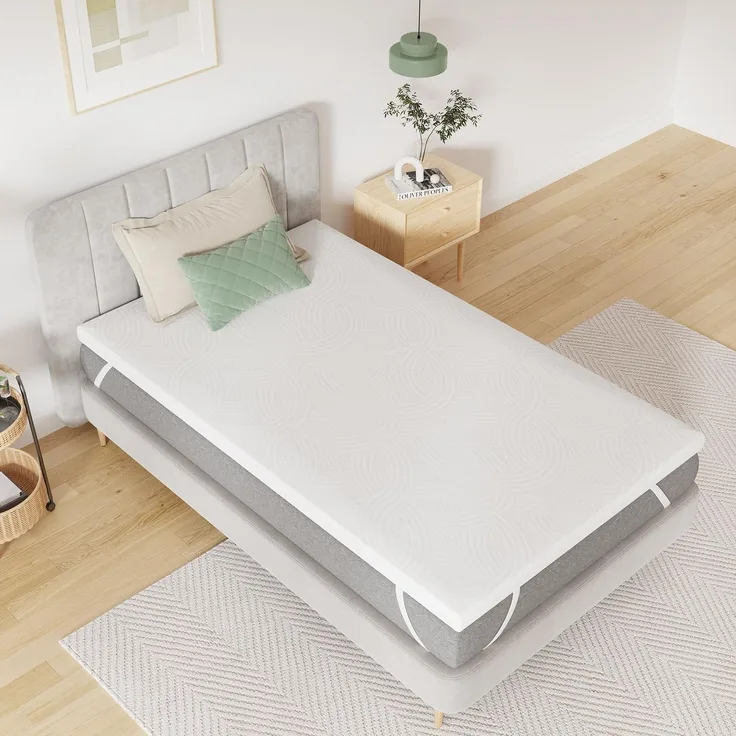 Novilla Matratzentopper 80x200, 7.5cm Höhe Matratzenauflage mit Schaumstoff für Boxspringbett Wohnwagen Schlafsofa Matratzenschoner Bezug Waschbar Oeko-TEX