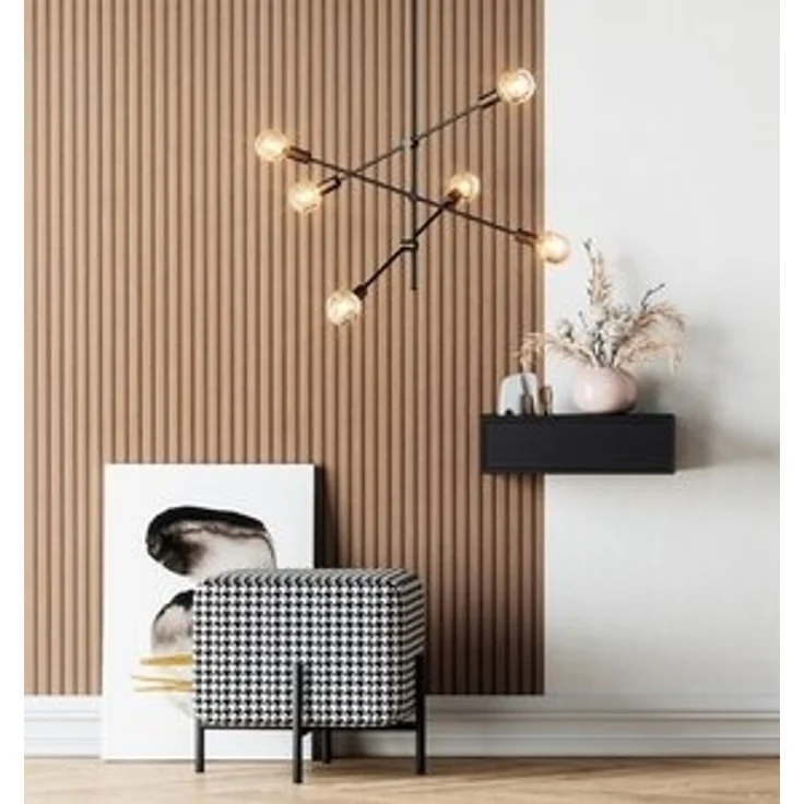 Newroom Vliestapete, Braun Tapete Skandi Holz - Holztapete Holzwand Modern Paneele Lamellen für Wohnzimmer Schlafzimmer Flur – Bild 6