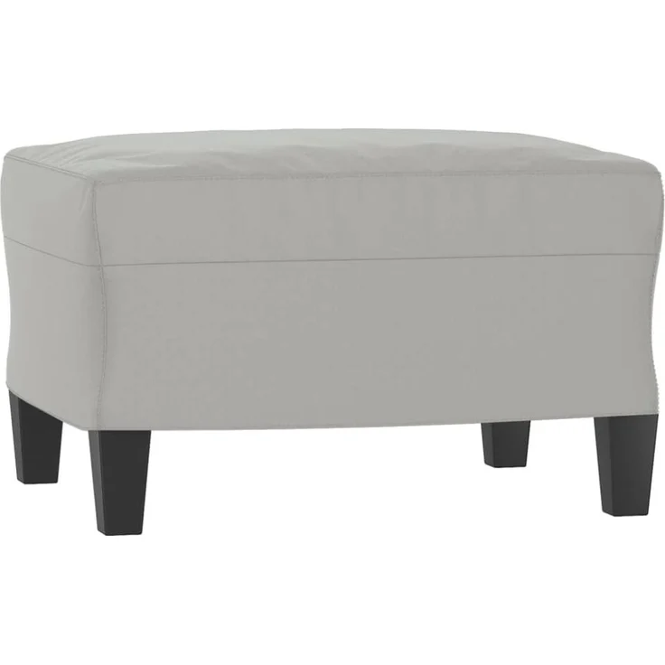 vidaXL 3-Sitzer-Sofa mit Hocker Hellgrau 180 cm Mikrofasergewebe 3201232 – Bild 5