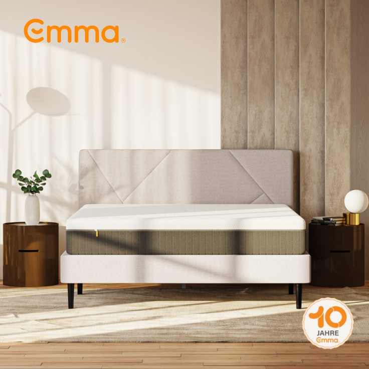 Set Emma 'Cocoon Lite' Bett, 180x200 cm, 100% Polyester, Grau und Emma Original v2 – Bild 2