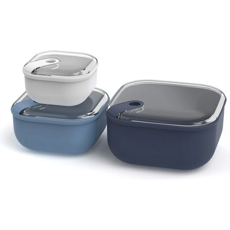 ROTHO Aufbewahrungssystem 3er- Set Lunchboxenset ELA, Lebensmittelechter Kunststoff, (3er-Set, Lunchboxenset), auslaufsicher und luftdicht – Bild 4