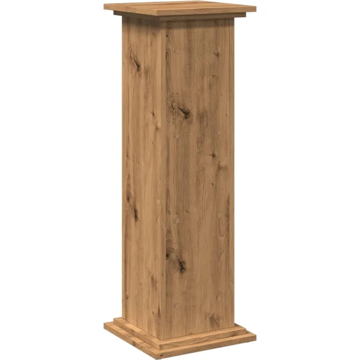 vidaXL Postament mit Stauraum, Holzwerkstoff, Eiche handwerklich, 31 x 30 x 90 cm – Bild 7