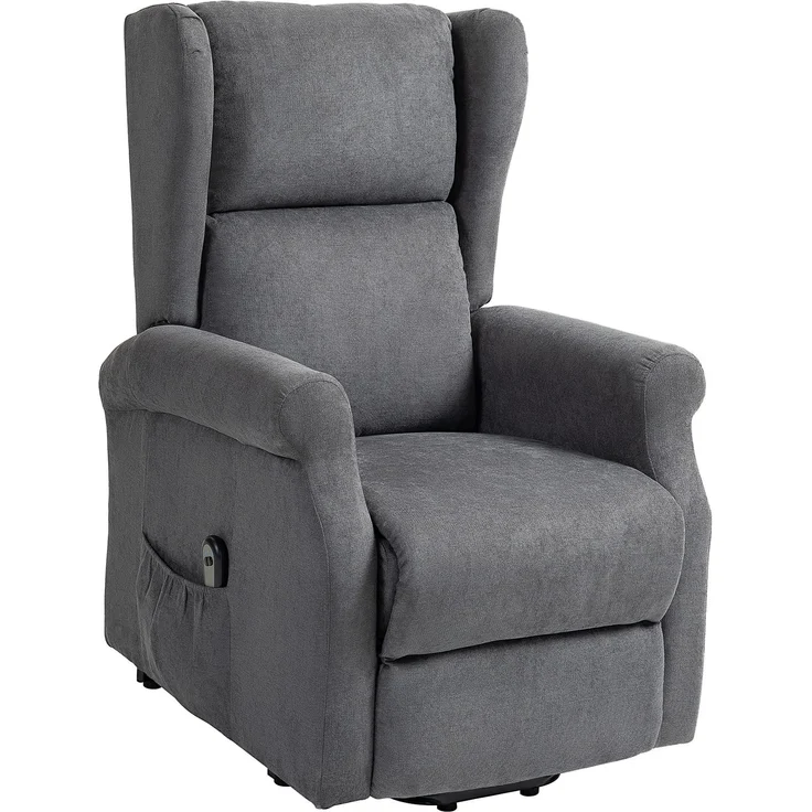 Rayofly-Relaxsessel mit Aufstehhilfe und Liegefunktion, bis 200 kg, Dunkelgrau, H 111 cm x T 74 cm x B 94 cm – Bild 2
