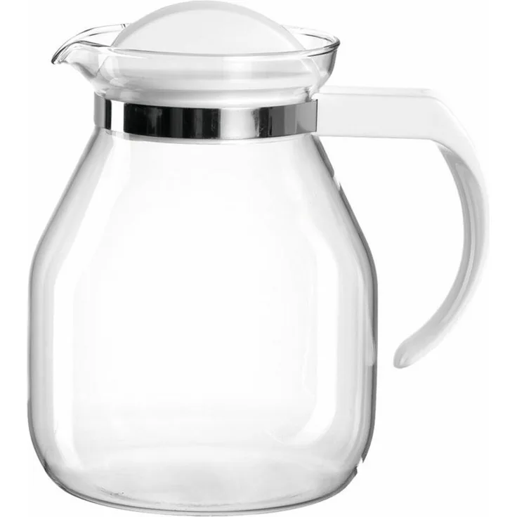 montana: :content Teekanne, Glaskanne, Teebereiter, Kaffeekanne, Tee Kanne, Glas, Weiß, 1. 25 L, 057865
