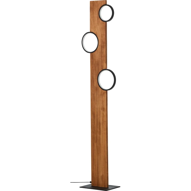 Brilliant Leuchten G99935-76 Stehleuchte Cheesy matt schwarz holz 3000K – Bild 4