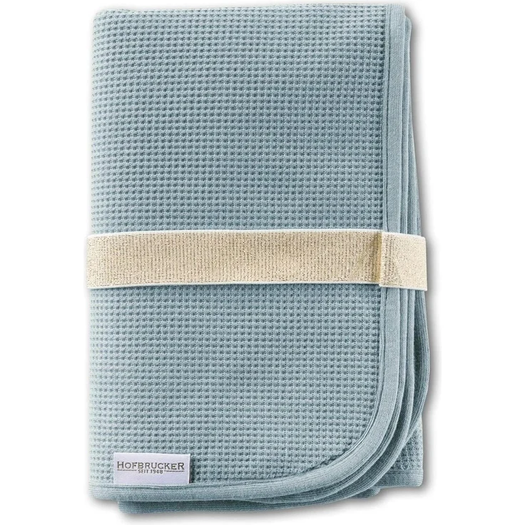 Hofbrucker® Windeltasche mit Wickelunterlage für unterwegs, faltbare Wickelclutch mit Organizer für Windeln & Feuchttücher, Abwischbar, Must Have für die Baby Erstausstattung (taubenblau) – Bild 1