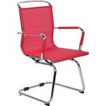 CLP Besucherstuhl Barnet Mesh mit Freischwinger Gestell,rot
